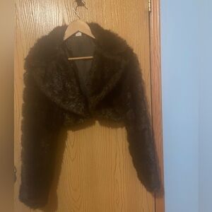 Dark Brown Teddy Jacket